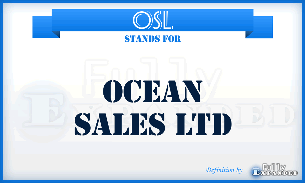 OSL - Ocean Sales Ltd