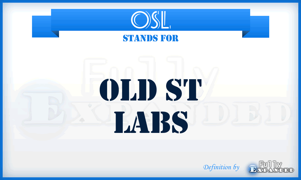 OSL - Old St Labs