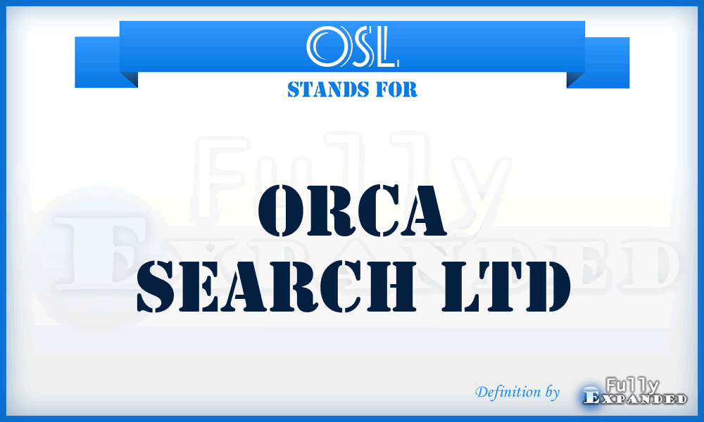 OSL - Orca Search Ltd