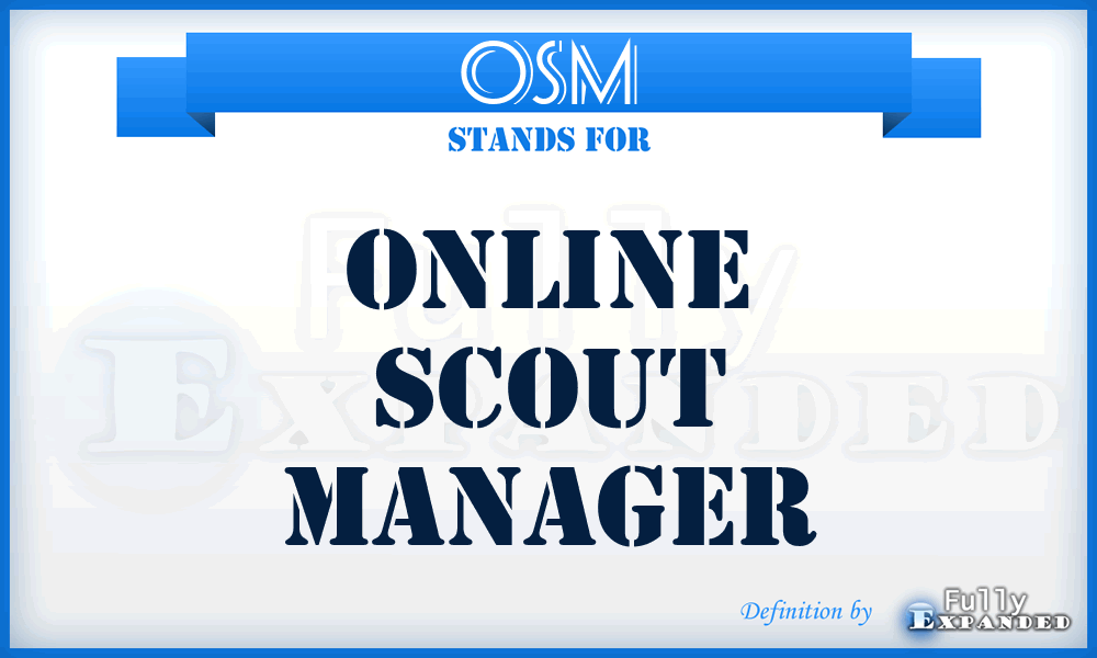 OSM - Online Scout Manager