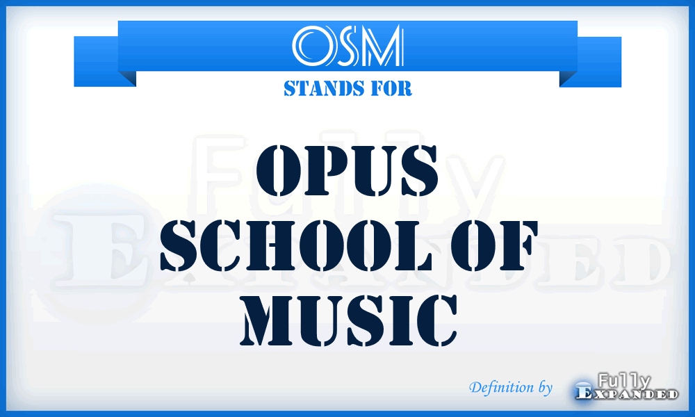 OSM - Opus School of Music