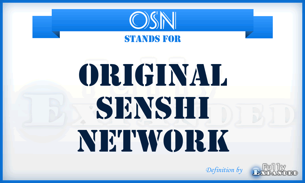 OSN - Original Senshi Network