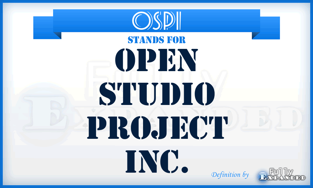 OSPI - Open Studio Project Inc.