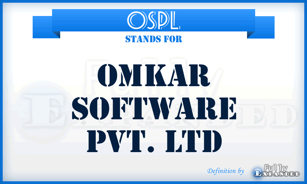 OSPL - Omkar Software Pvt. Ltd