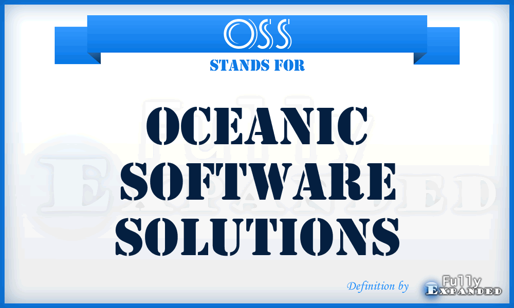 OSS - Oceanic Software Solutions