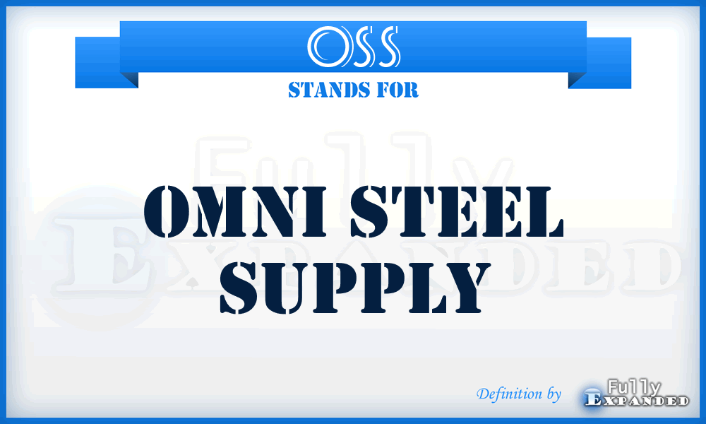 OSS - Omni Steel Supply