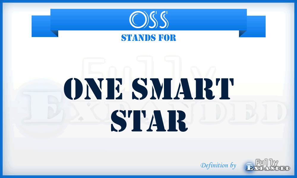 OSS - One Smart Star