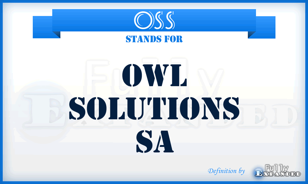 OSS - Owl Solutions Sa