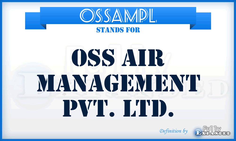 OSSAMPL - OSS Air Management Pvt. Ltd.