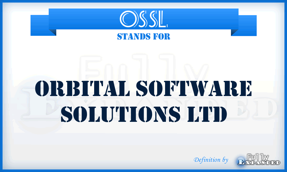 OSSL - Orbital Software Solutions Ltd