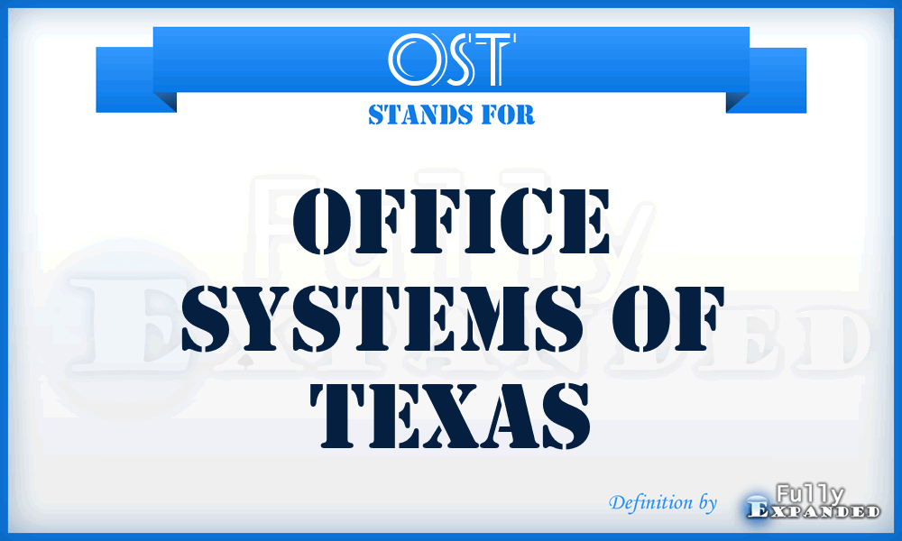 OST - Office Systems of Texas