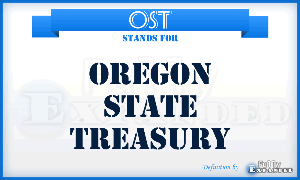 OST - Oregon State Treasury