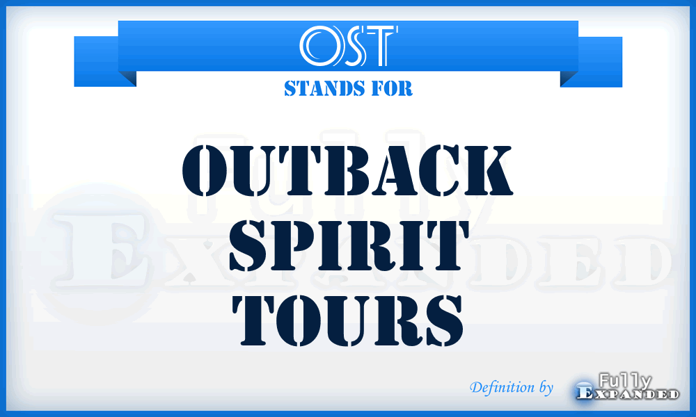 OST - Outback Spirit Tours