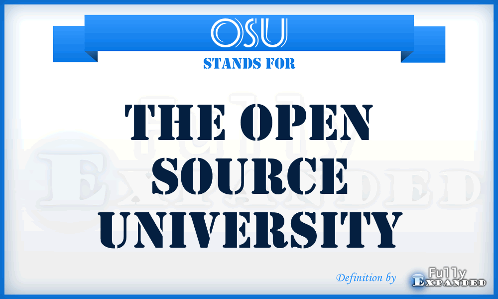 OSU - The Open Source University