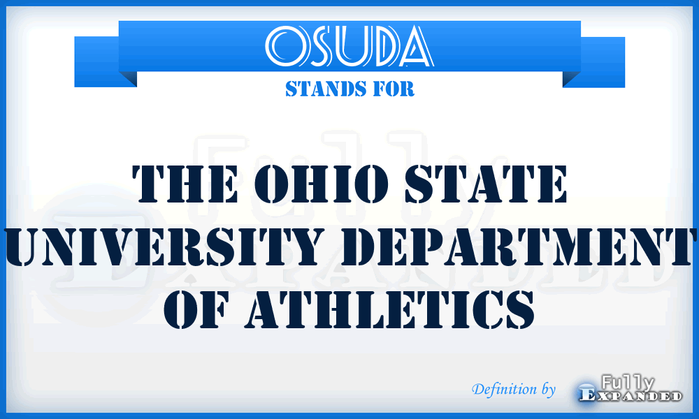 OSUDA - The Ohio State University Department of Athletics