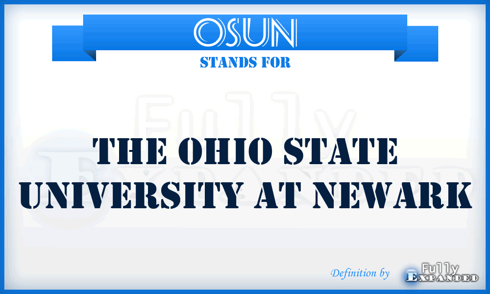 OSUN - The Ohio State University at Newark