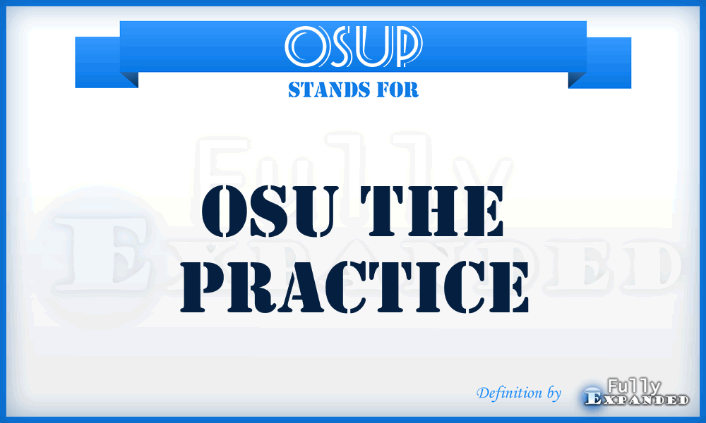 OSUP - OSU the Practice