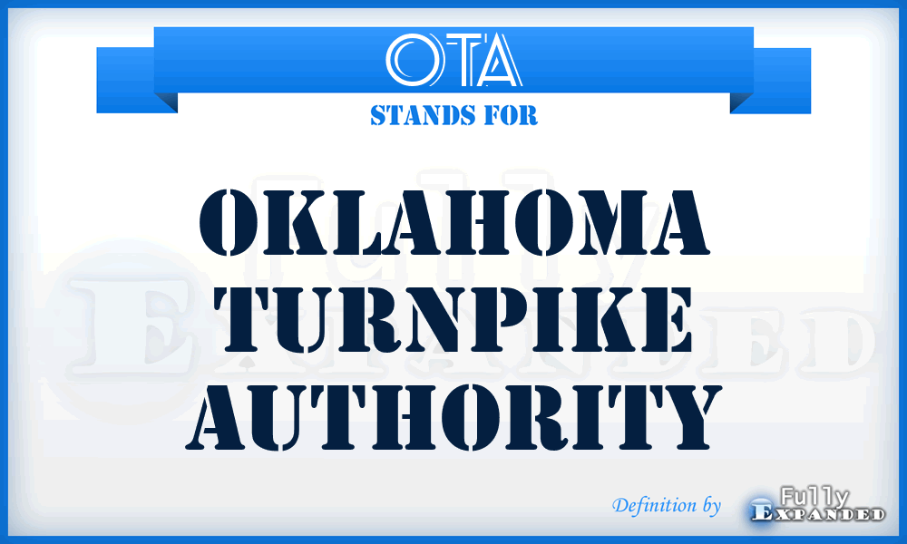 OTA - Oklahoma Turnpike Authority