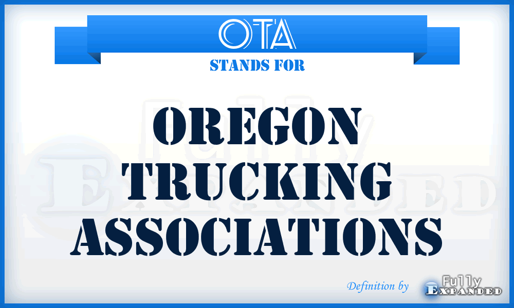 OTA - Oregon Trucking Associations