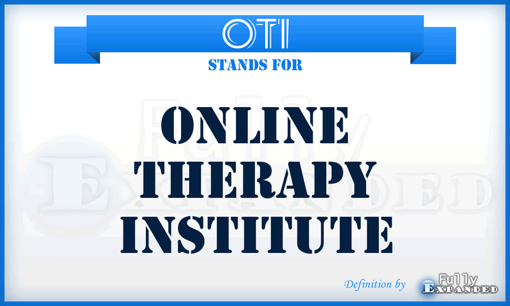 OTI - Online Therapy Institute