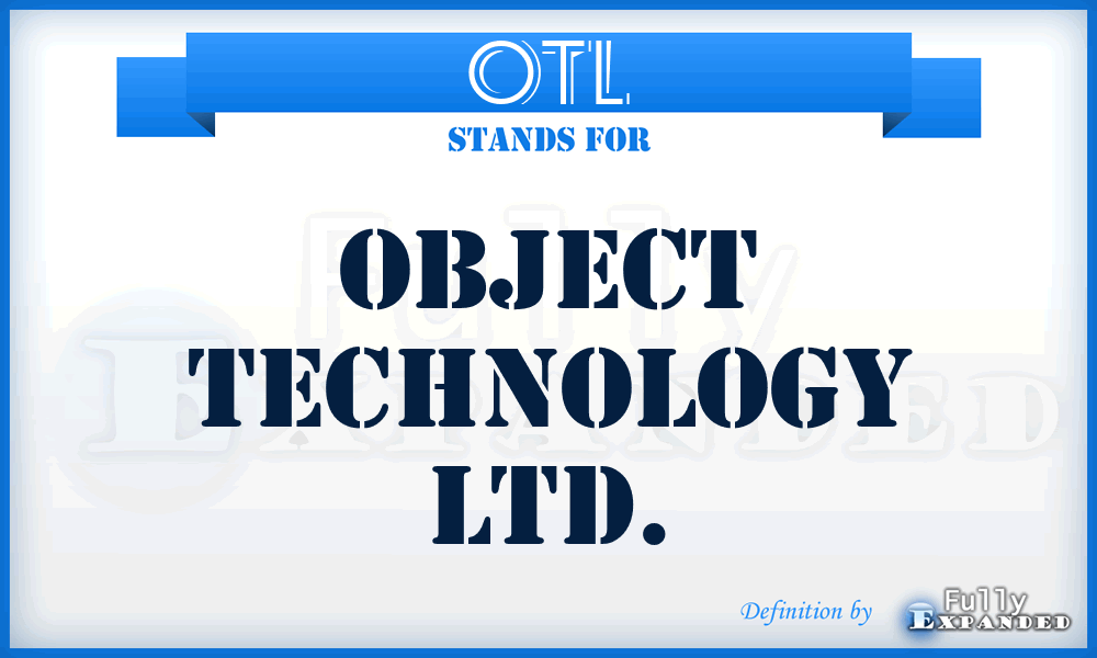 OTL - Object Technology Ltd.