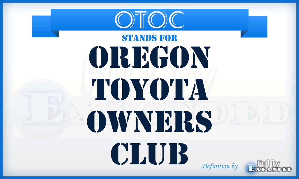 OTOC - Oregon Toyota Owners Club