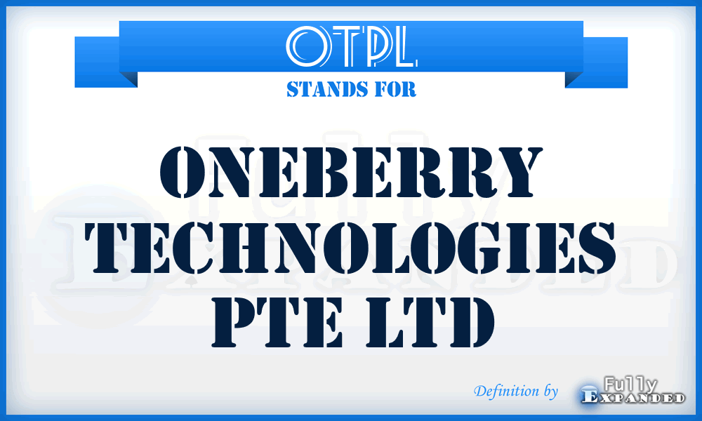 OTPL - Oneberry Technologies Pte Ltd