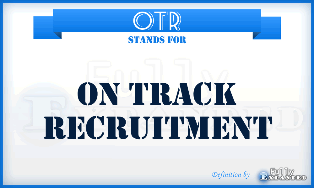 OTR - On Track Recruitment