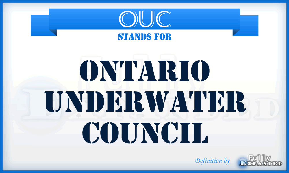 OUC - Ontario Underwater Council