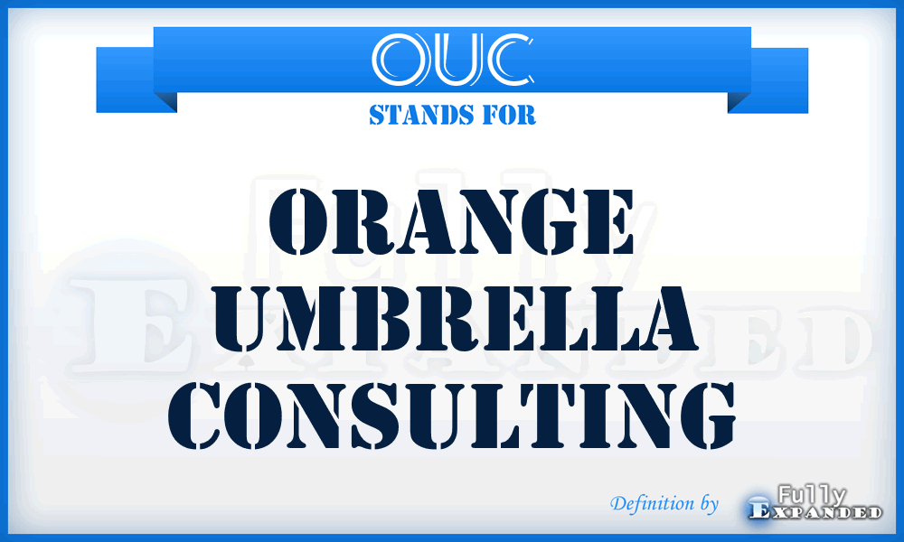 OUC - Orange Umbrella Consulting