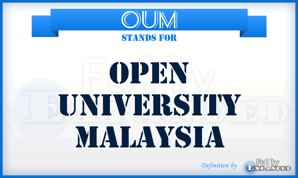 OUM - Open University Malaysia
