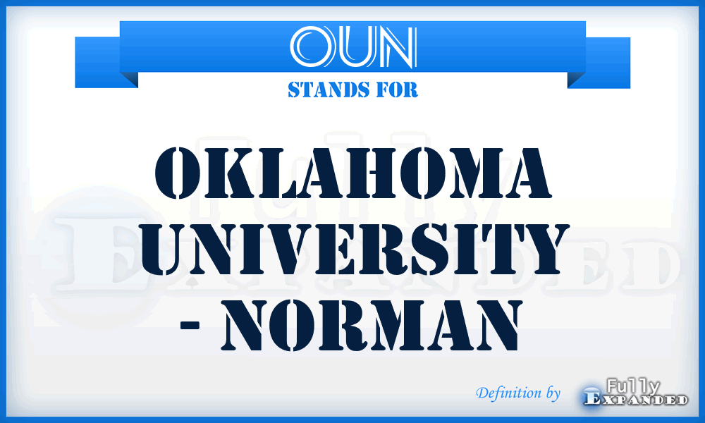 OUN - Oklahoma University - Norman