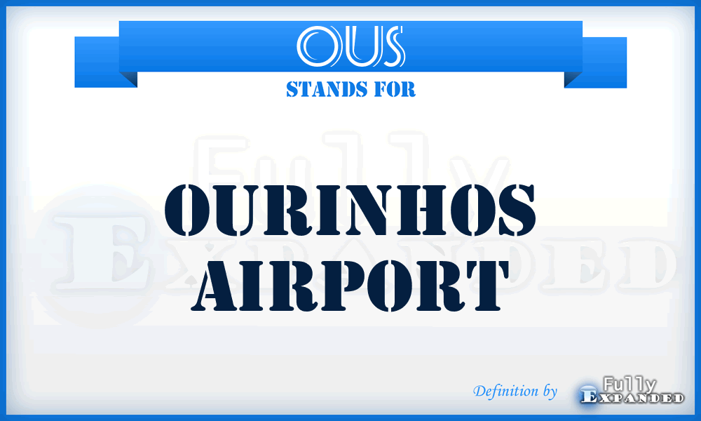 OUS - Ourinhos airport