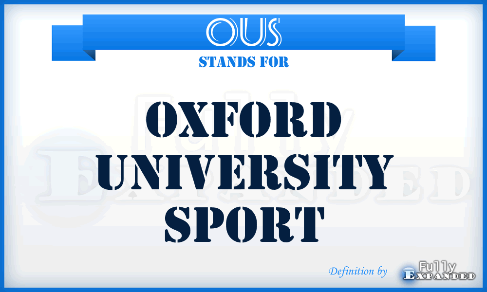OUS - Oxford University Sport