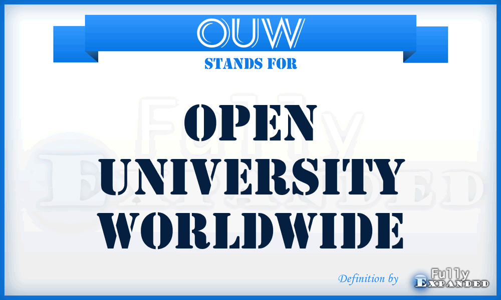 OUW - Open University Worldwide