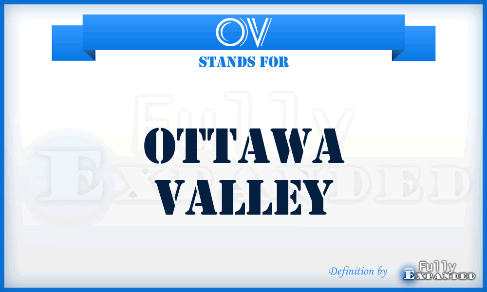 OV - Ottawa Valley