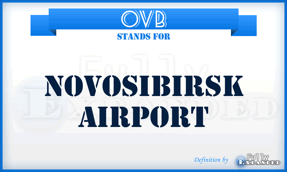 OVB - Novosibirsk airport