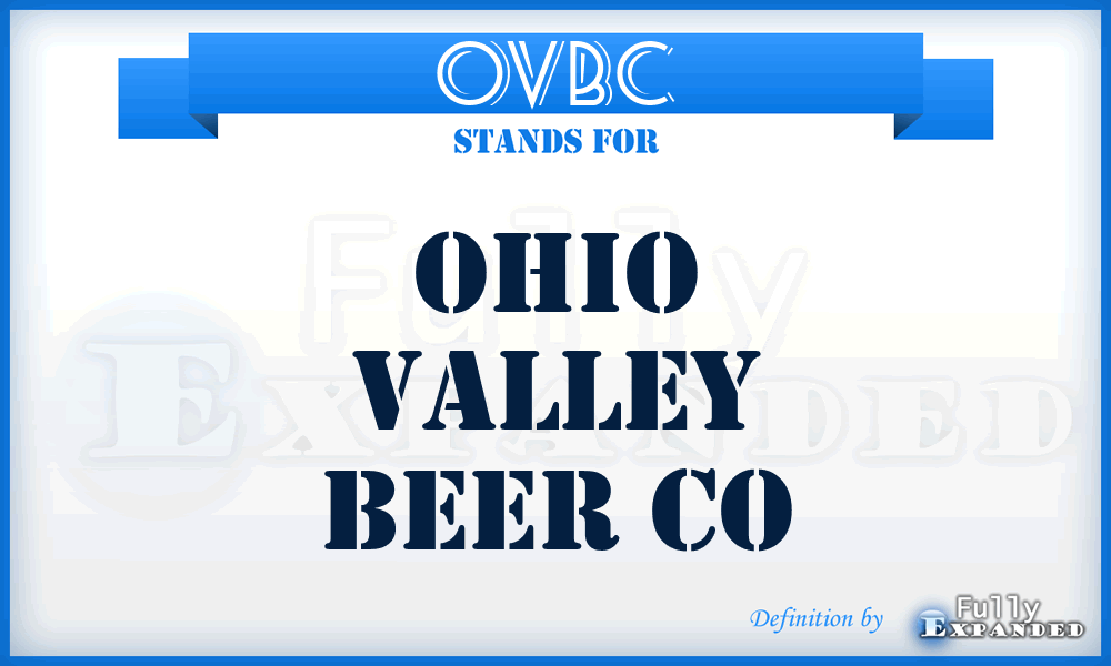 OVBC - Ohio Valley Beer Co
