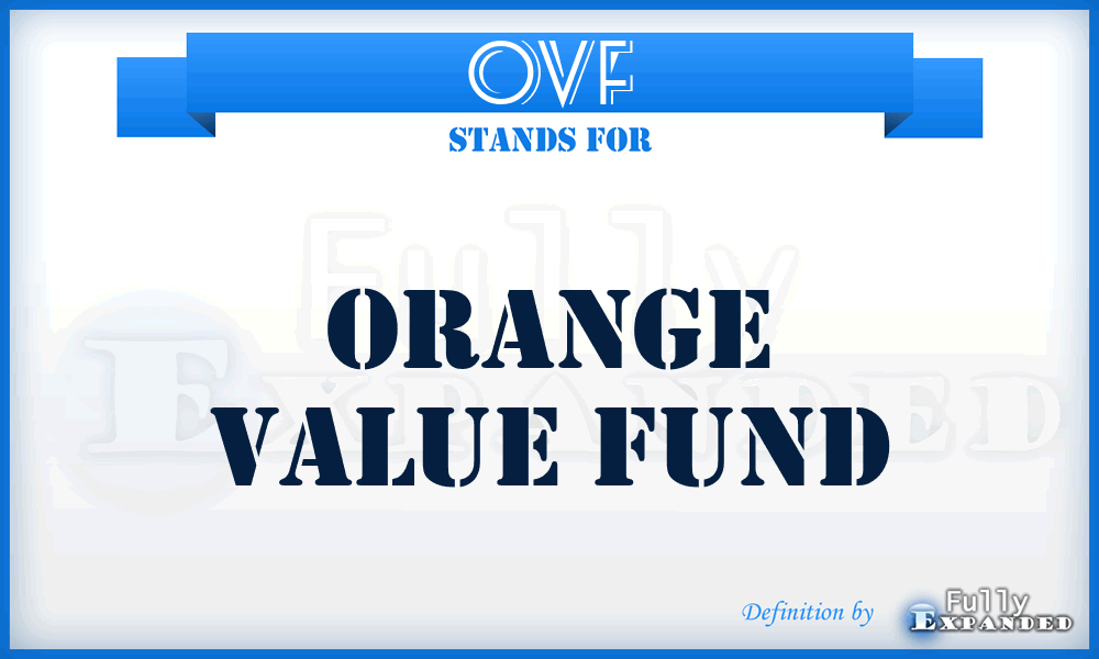 OVF - Orange Value Fund