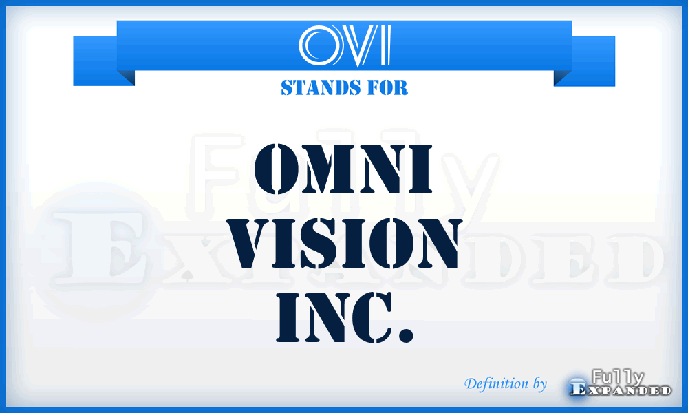 OVI - Omni Vision Inc.