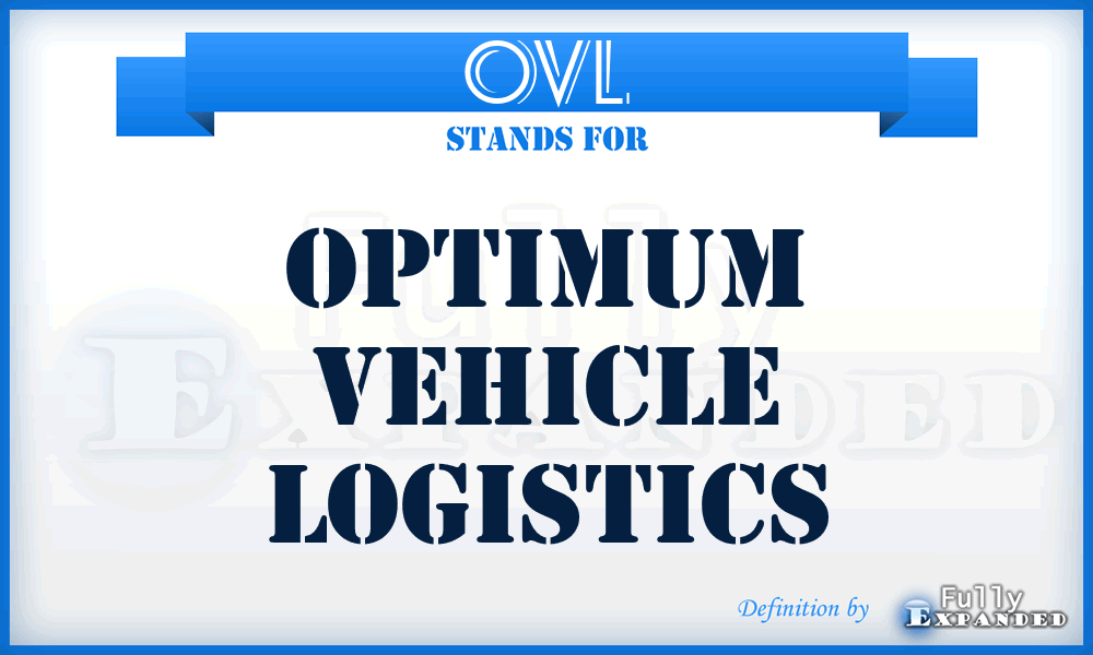 OVL - Optimum Vehicle Logistics