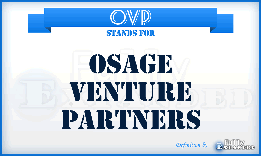 OVP - Osage Venture Partners