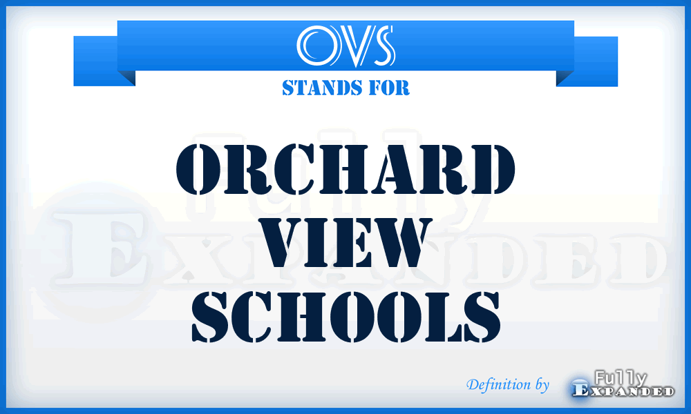 OVS - Orchard View Schools