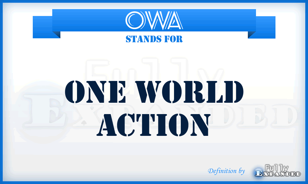 OWA - One World Action