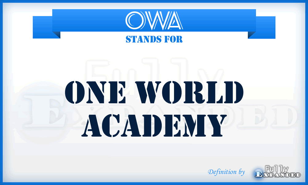 OWA - One World Academy