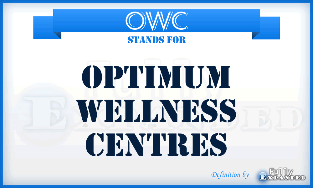 OWC - Optimum Wellness Centres