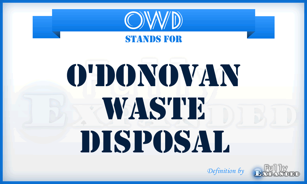 OWD - O'donovan Waste Disposal