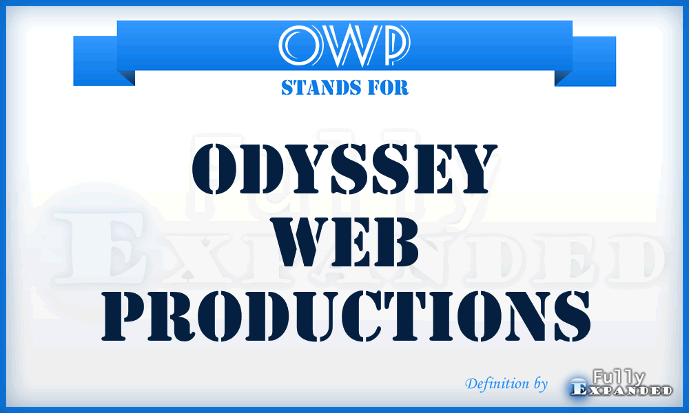 OWP - Odyssey Web Productions