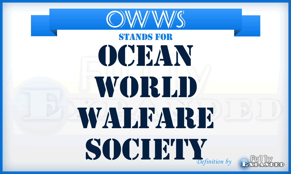 OWWS - Ocean World Walfare Society