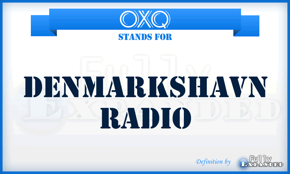 OXQ - Denmarkshavn Radio